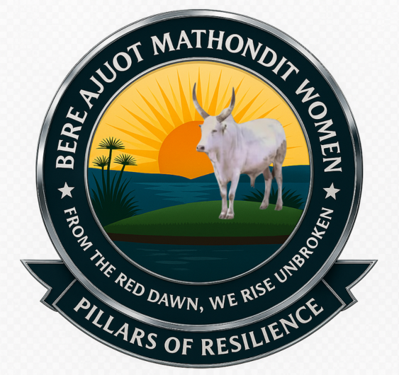 Bere Ajuot Mathondit Women Logo - Emblem with Ankole cattle representing resilience